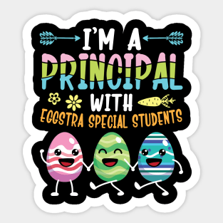 Bunnies Dance I'm A Principal With Eggstra Special Students Sticker